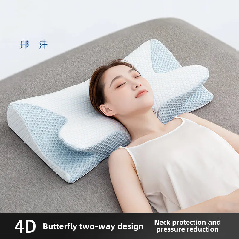 Cervical Pillow Neck Pillow Adult Sleep-Assisting Health Pillow Core Dual-purpose Bidirectional Slow Rebound Memory Foam Pillow