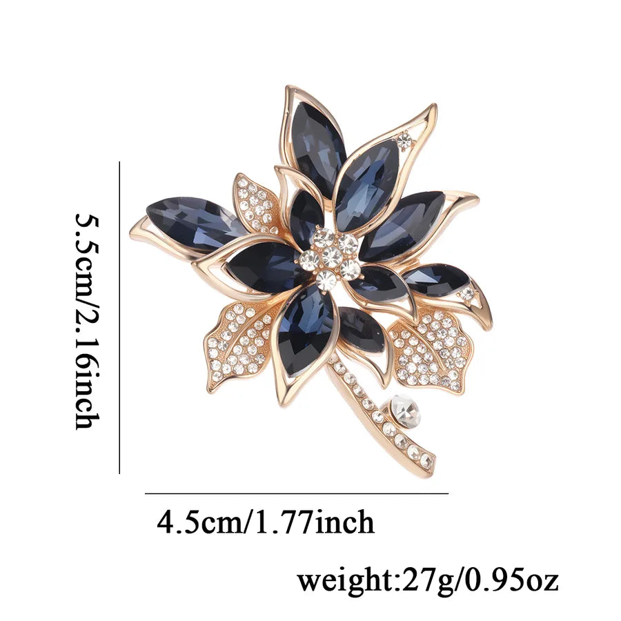 Elegant Pearl Alloy Flower Brooch Pin Women's Personality Design Lapel Pin Cute Romantic Animal Floral Pattern Office Selfie Suitable All Seasons