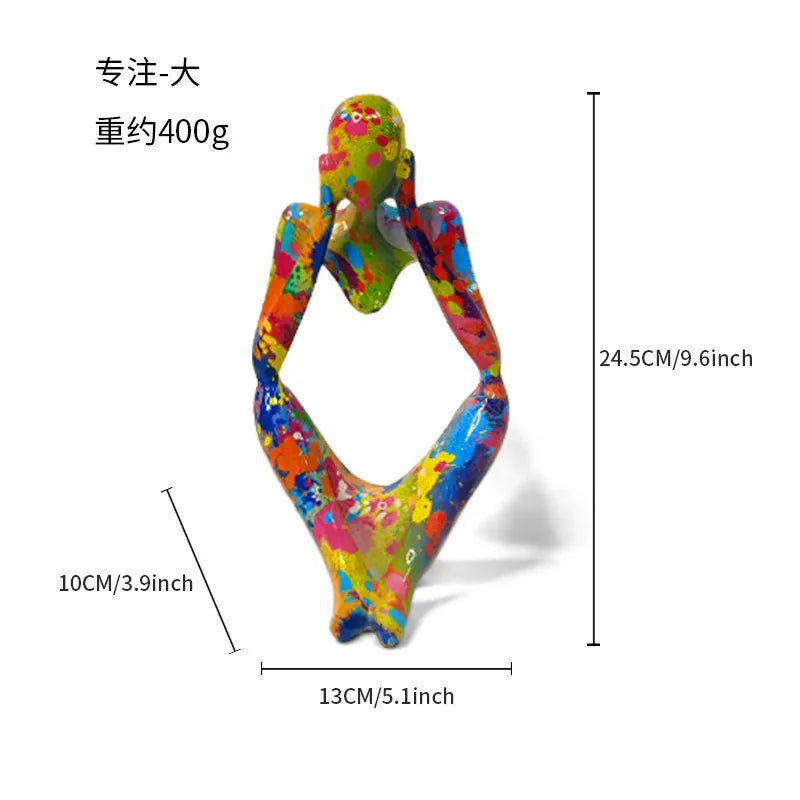 Simple Style Artistic Human Resin Ornaments Artificial Decorations