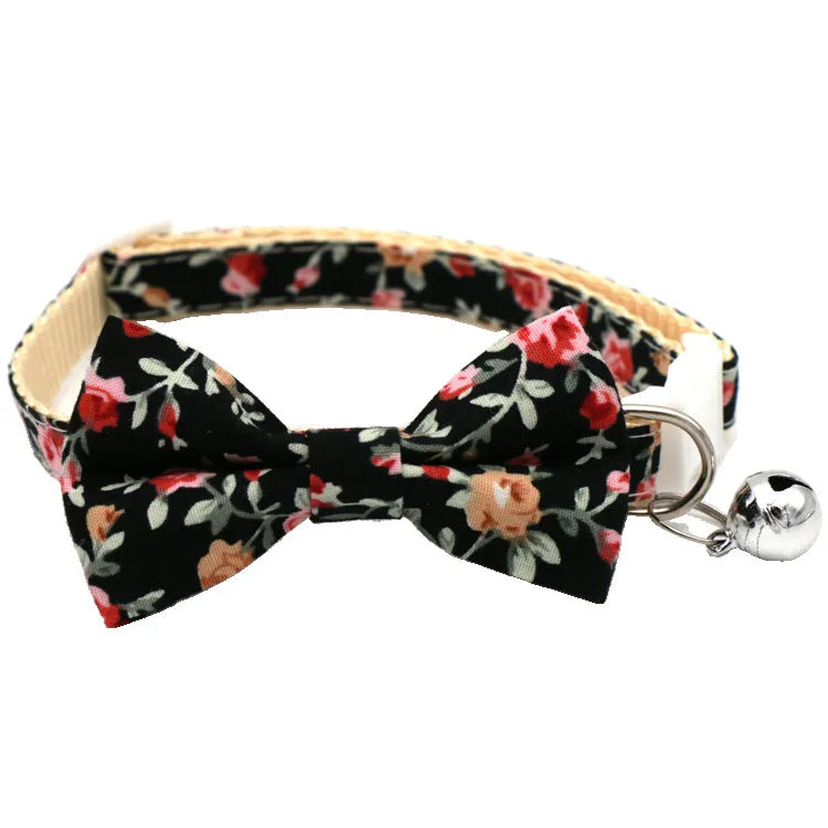 Sweet Cotton Polyester Lattice Pet Collar