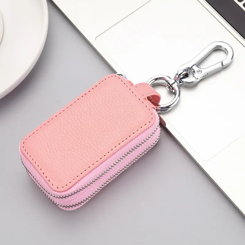 unisex classic style solid color leather