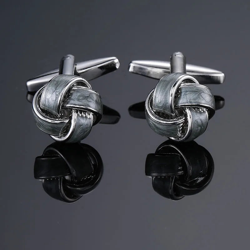simple style solid color copper plating unisex cufflinks 1 pair