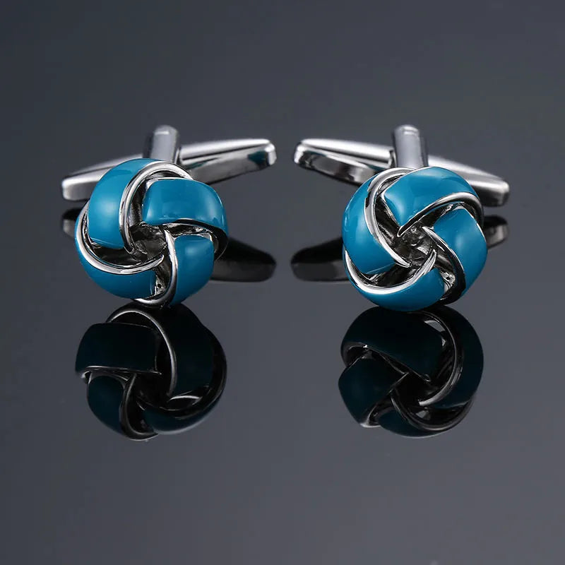 simple style solid color copper plating unisex cufflinks 1 pair