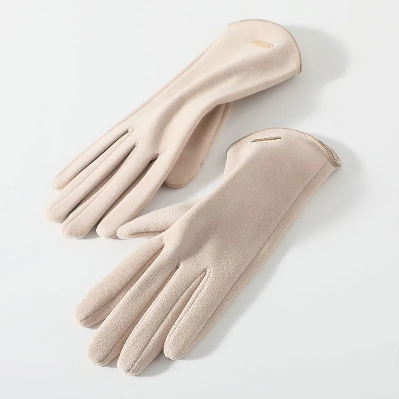 Women's Basic Simple Style Solid Color Gloves