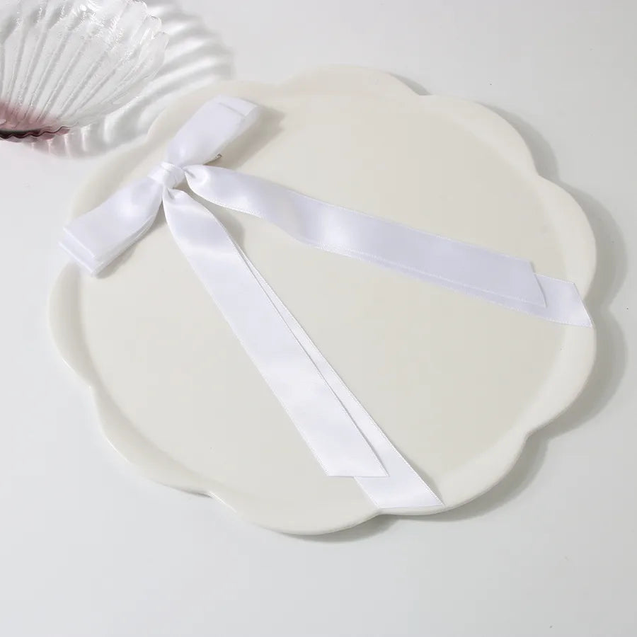 Women's Sweet Simple Style Classic Style Solid Color Bow Knot Cloth Hair Clip
