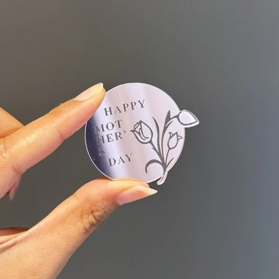 Mother'S Day Romantic Letter Heart Shape Flower Acrylic Party Cake Decorating Supplies Party Supplies Cake Decorating Supplies 1 Piece
