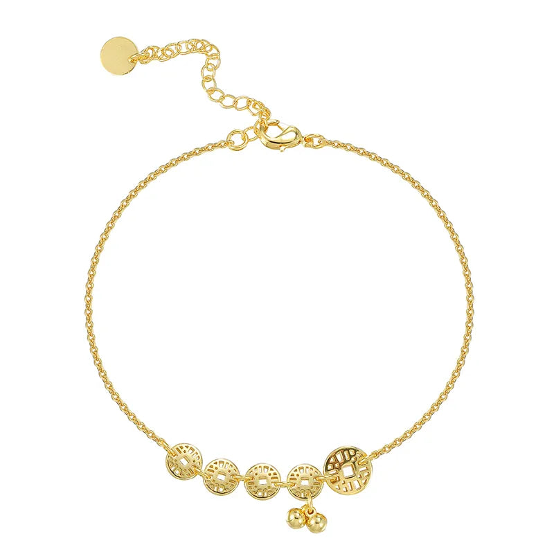 Wholesale Jewelry Casual Modern Style Artistic Solid Color Copper Anklet