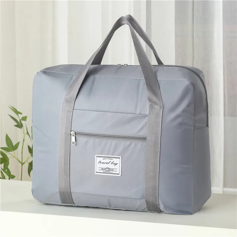 Unisex Simple Style Solid Color Oxford Cloth Travel Bags