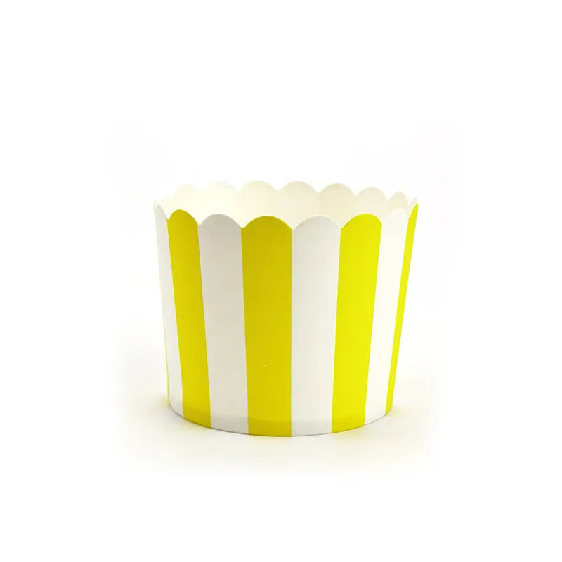 Simple Style Stripe Polka Dots PE Paper cake cups