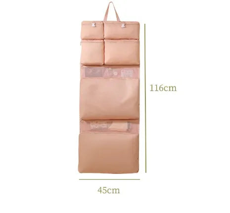 Vacation Classic Style Solid Color Diagonal cloth Storage Bag