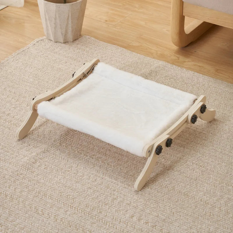Simple Style Classic Style Wood Color Block Checkered Pet Bed