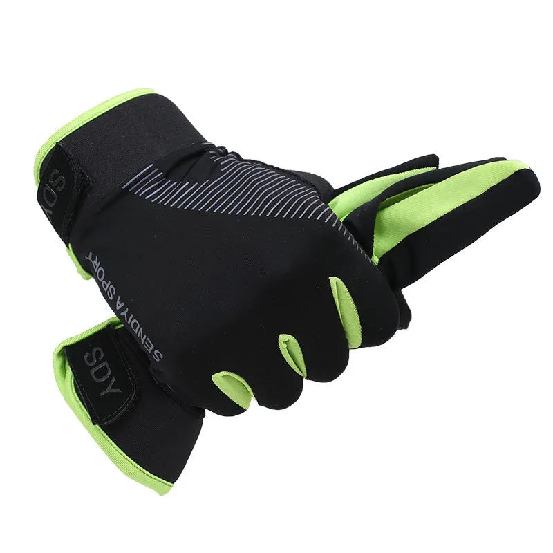 Summer Riding Gloves All Men and Women Thin Breathable Touch Screen Outdoor Sports Mountaineering Fitness Mountain Ice Silk Gloves