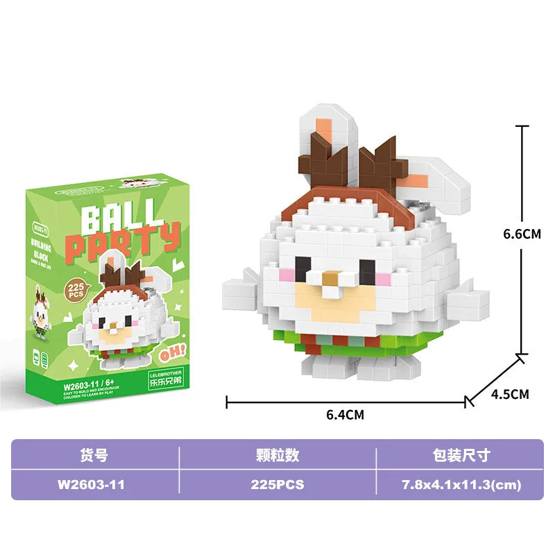 Children Unisex Animal Cartoon Plastic Building Toys