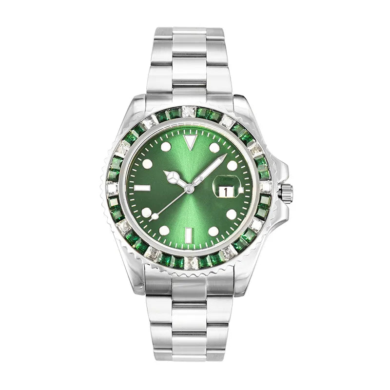 Business Solid Color Folding Buckle Quartz Watch Men's Watches