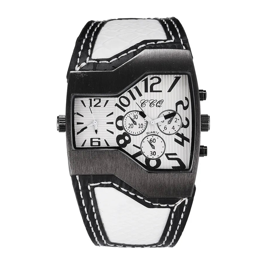 explosions  fashion men's watch large dial digital double movement quartz wrist watch