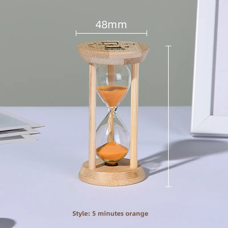 Creative bamboo fluorescent  timer home bedroom ornaments 1-30 minutes luminous time  high sense