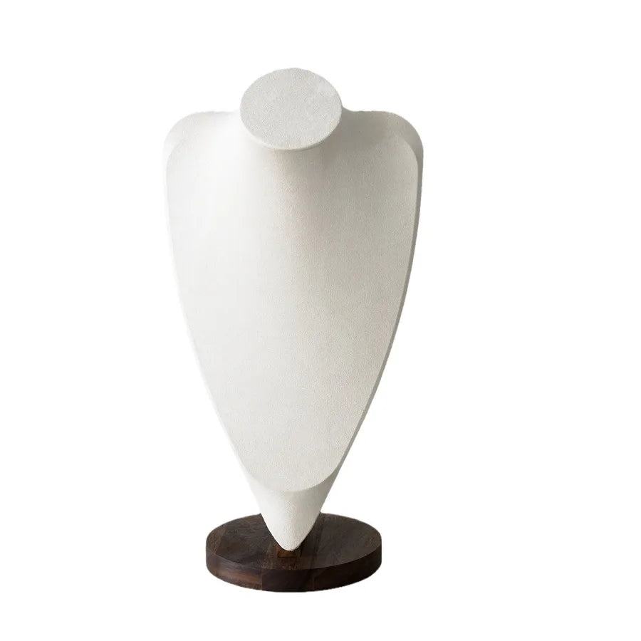 Retro Walnut Color Jewelry Display Stand Ring Earring Necklace Stall Jewelry Accessories Display Plate Shop Counter Top