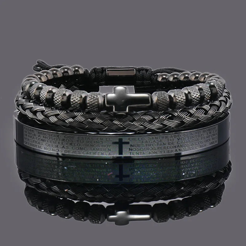 Simple Style Cross 304 Stainless Steel Unisex Bracelets