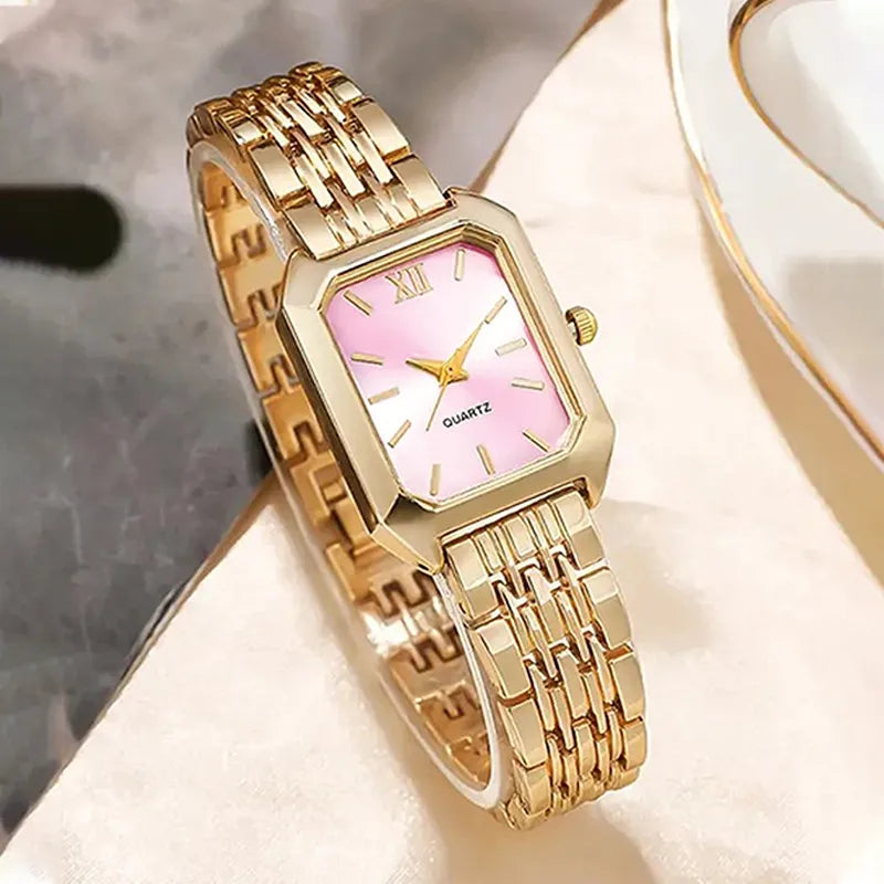 Casual Solid Color One Piece Buckle Quartz Watch Women's Watches