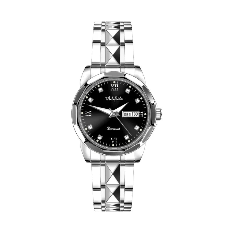 Avery Feida Steel Band Quartz Watch Ladies Shake Voice Live Explosions Wholesale Waterproof Luminous Ultra-thin Double Butterfly Buckle