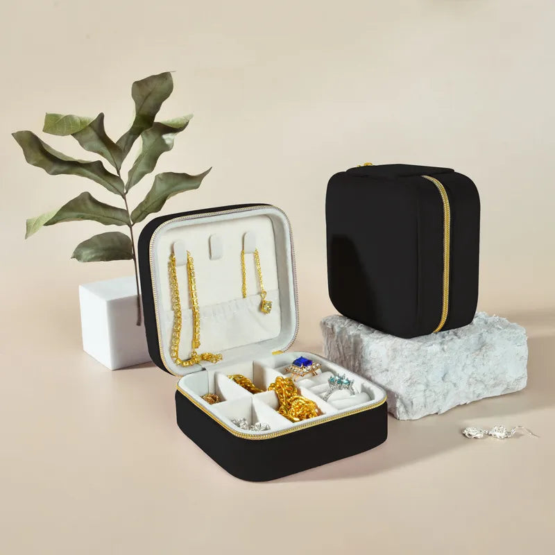 1 Piece Flannel Elegant Simple Style Home Daily Solid Color Jewelry Boxes