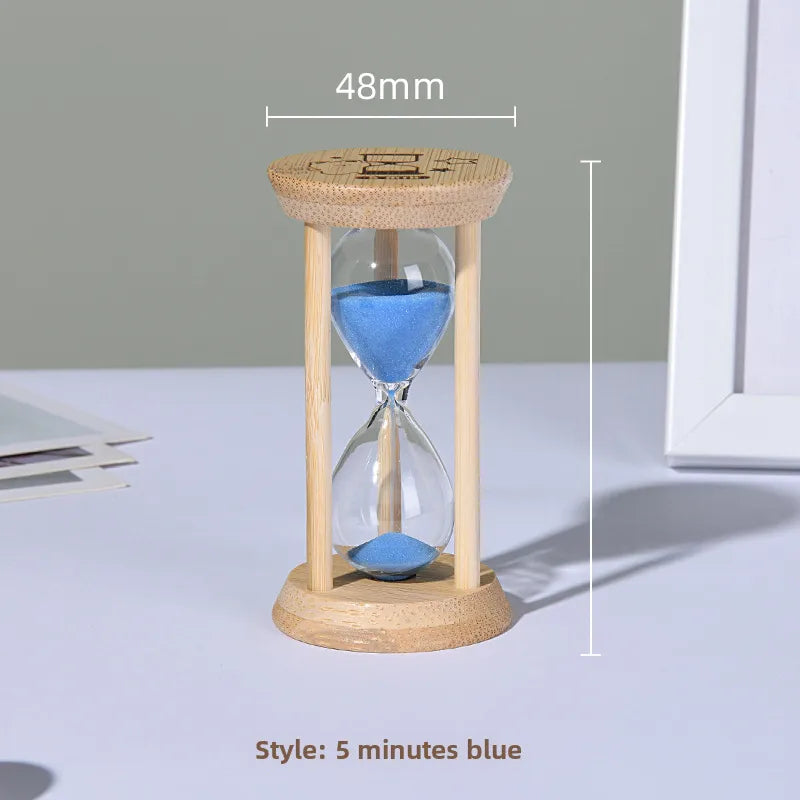 Creative bamboo fluorescent  timer home bedroom ornaments 1-30 minutes luminous time  high sense