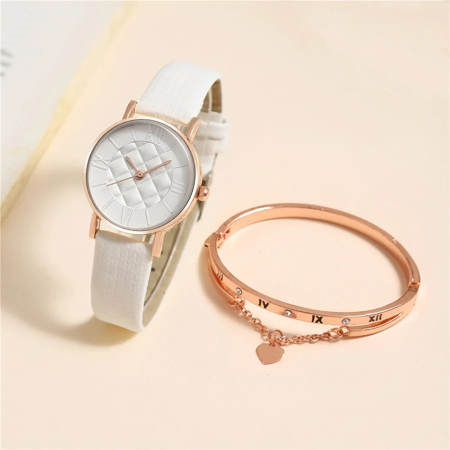 Casual Elegant Heart Shape Buckle Quartz Women's Watches