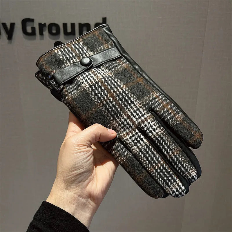 Unisex Elegant Business Simple Style Stripe Gloves
