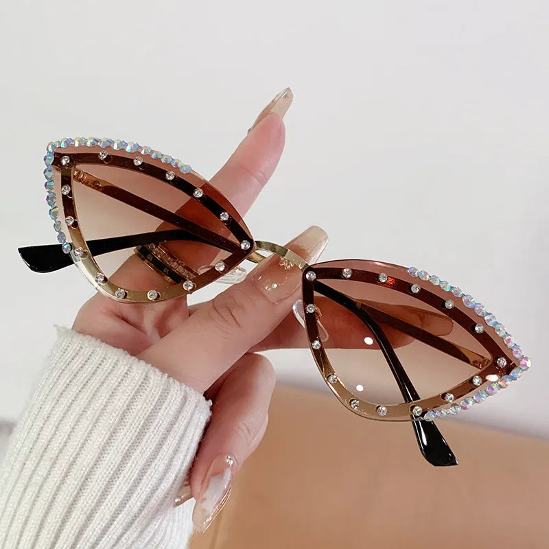 Modern Style Streetwear Solid Color Pc Special-Shaped Mirror Full Frame Women's Sunglasses