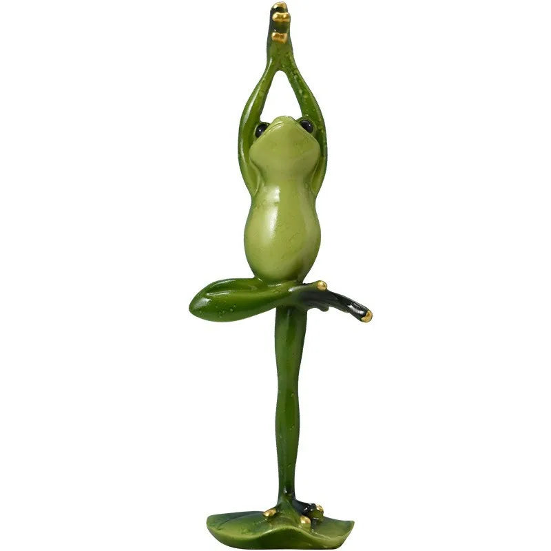 Cute Frog Resin Ornaments Artificial Decorations