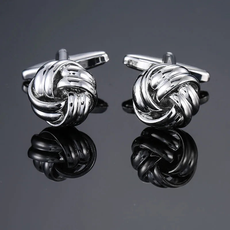 simple style solid color copper plating unisex cufflinks 1 pair