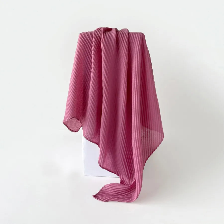 Women's Elegant Simple Style Solid Color Imitation cotton and linen Silk Scarf
