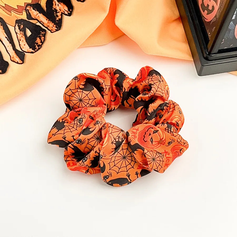 Halloween Pumpkin Skull Large intestine Elastic Hair Ties Festival Atmosphere Retro Classic Head Ropes European Style Design