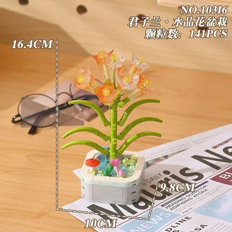 Kids(7-16Years) Children Unisex Flower ABS Building Toys Learning & Education Toys