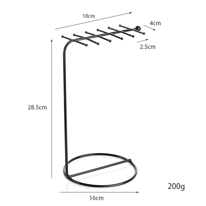 Iron Art Necklace Display Stand Home Use Jewelry Holder Storage Bracelet Stand Stall Hanging Pendant Stand Accessory Rack