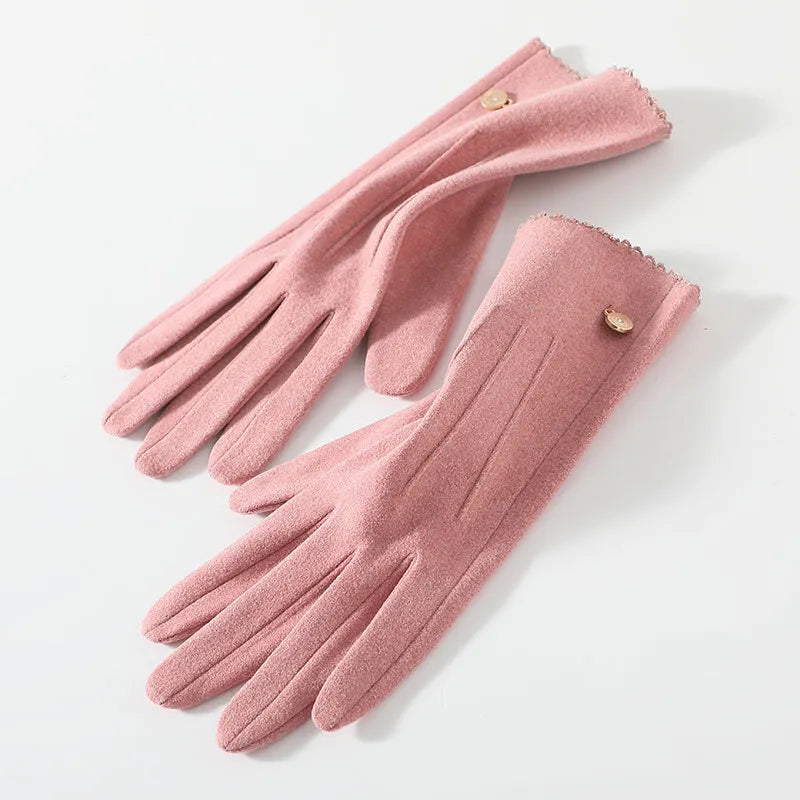 Women's Basic Simple Style Solid Color Gloves