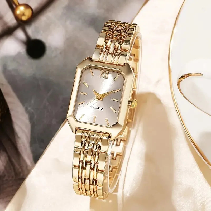 Casual Solid Color One Piece Buckle Quartz Watch Women's Watches