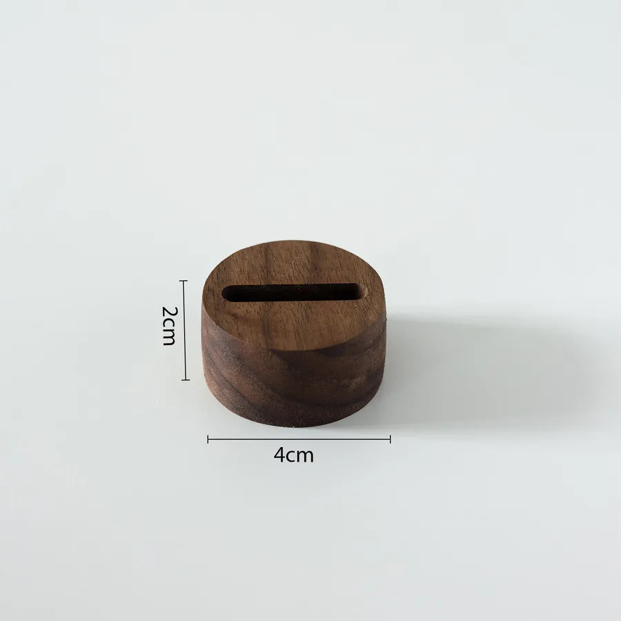 Retro Walnut Color Jewelry Display Stand Ring Earring Necklace Stall Jewelry Accessories Display Plate Shop Counter Top