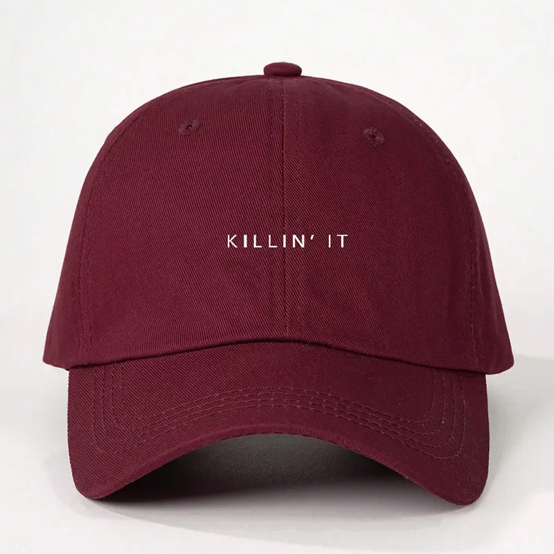 Unisex Elegant Lady Letter Curved Eaves Baseball Cap