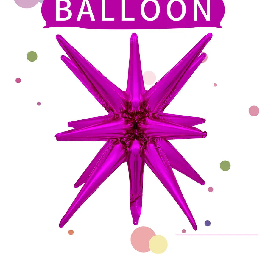 Casual Explosion Star Aluminum Film Party Festival Balloons