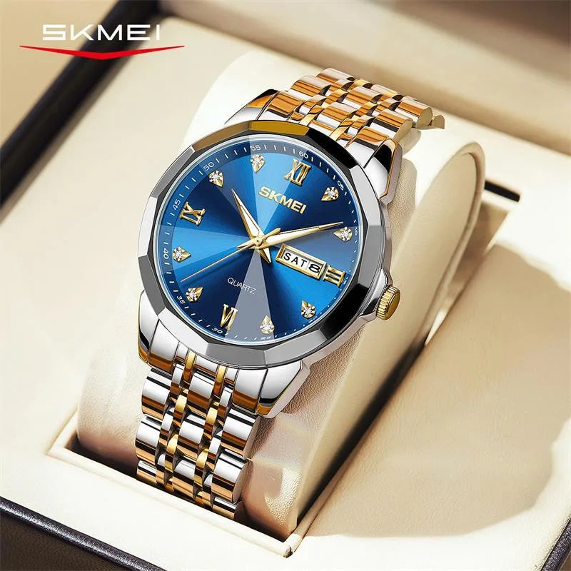 Business Geometric Butterfly Double Snap Quartz Women's Watches