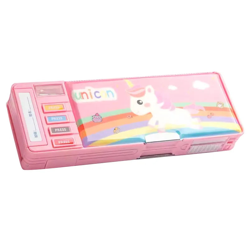 primary school students' multi-functional large-capacity double-layer stationery box