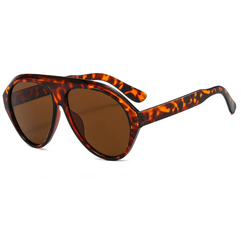 ig style retro color block pc toad glasses full frame men's sunglasses
