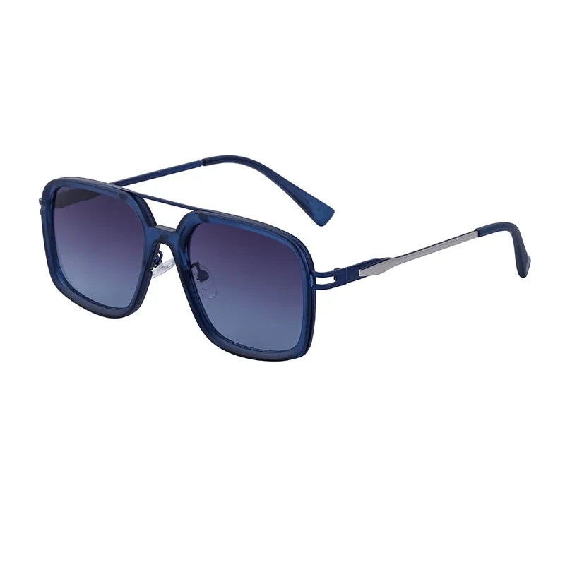 Simple Style Solid Color Pc Square Full Frame Men's Sunglasses