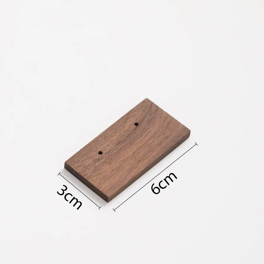 Walnut Wood Jewelry Earring Storage Tray Hook Stand Card Jewelry Accessories Display Photography Props Integrated Style Vintage