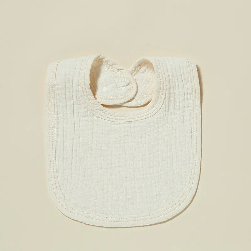 Newborn baby cotton gauze saliva towel 4-layer U bib absorbent Milk cushion towel small bib  explosions 11 colors