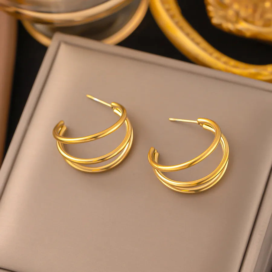 1 Pair IG Style Elegant Vintage Style Heart Shape Flower Butterfly 304 Stainless Steel Drop Earrings Ear Studs
