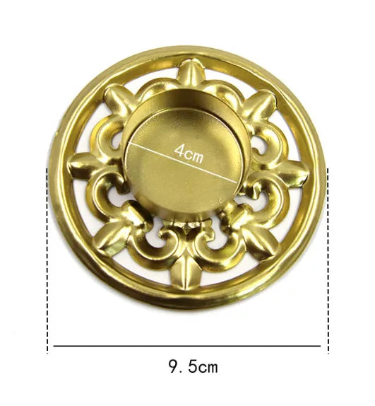Simple Style Leaves Solid Color Iron candlestick Artificial Decorations