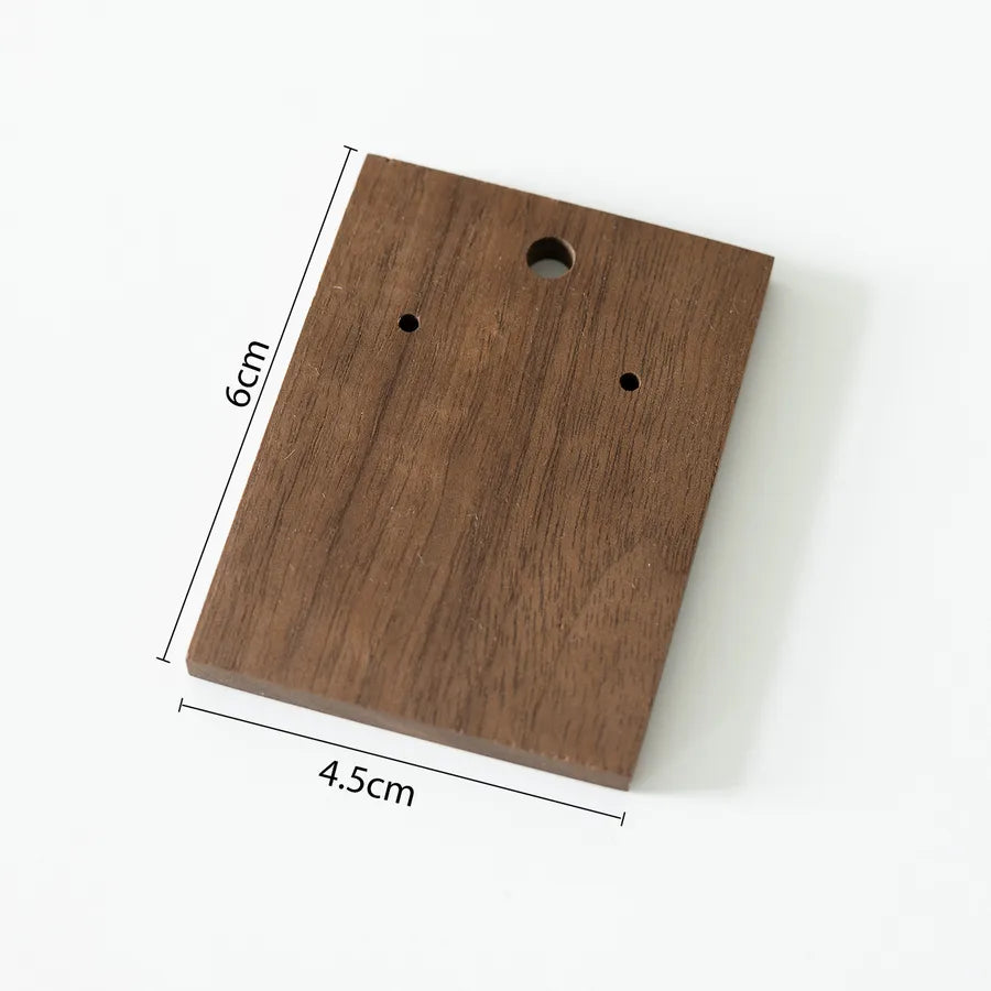 Retro Walnut Color Jewelry Display Stand Ring Earring Necklace Stall Jewelry Accessories Display Plate Shop Counter Top