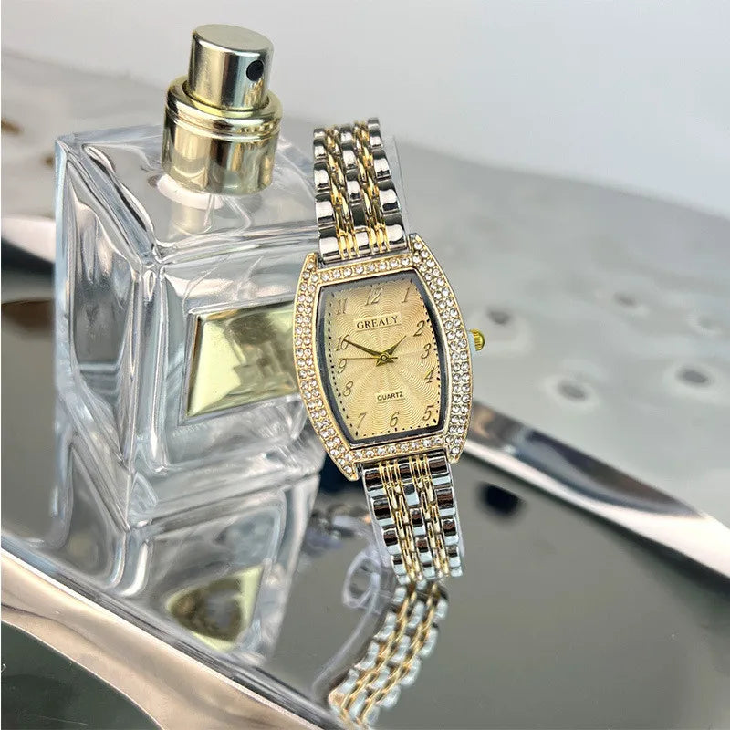 Simple Style Geometric One Piece Buckle Quartz Women's Watches